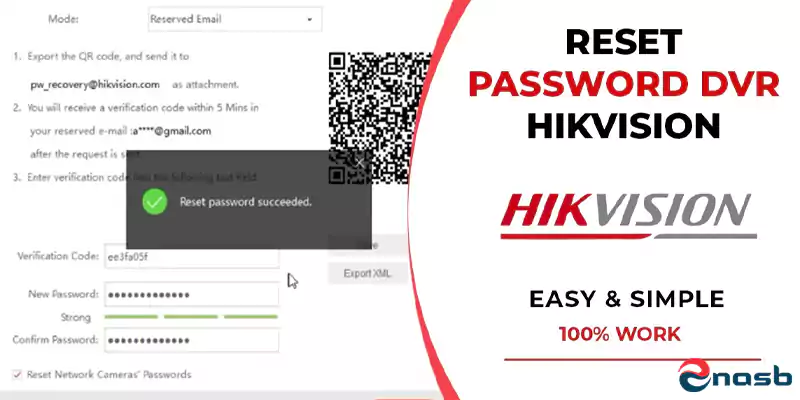 نحوه ریست پسورد dvr برند هایک ویژن