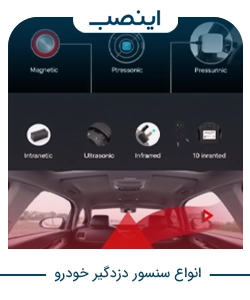 انواع سنسور دزدگیر خودرو