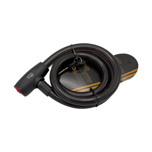 خرید قفل کابلی موتور سیکلت موتولاک مدل 22 مشکی