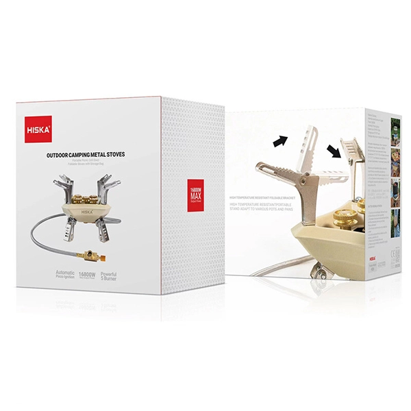 جعبهی اجاق گاز مسافرتی هیسکا مدل H26