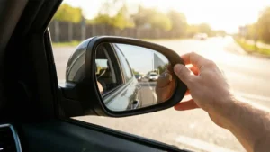 تنظیم آینه بغل خودرو.