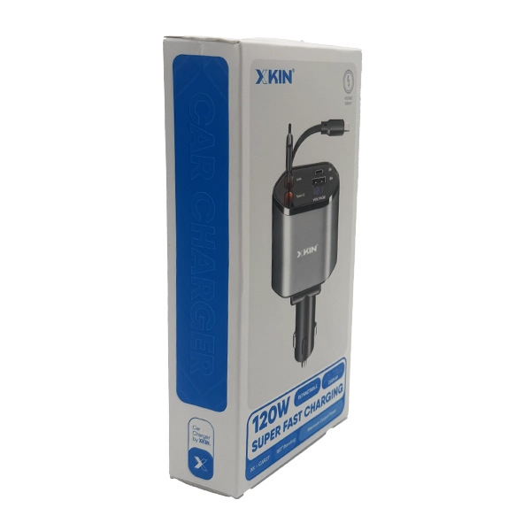 کارتون شارژر فندکی 120 وات ایکس کین مدل XK-CAR27