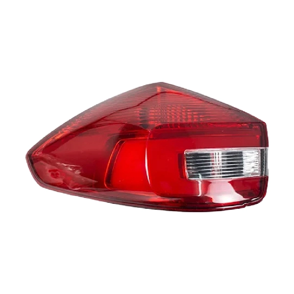 چراغ عقب چپ روی گلگیر خودرو ام وی ام X22 Pro از نمای کناری به رنگ پلاستیک قرمز.