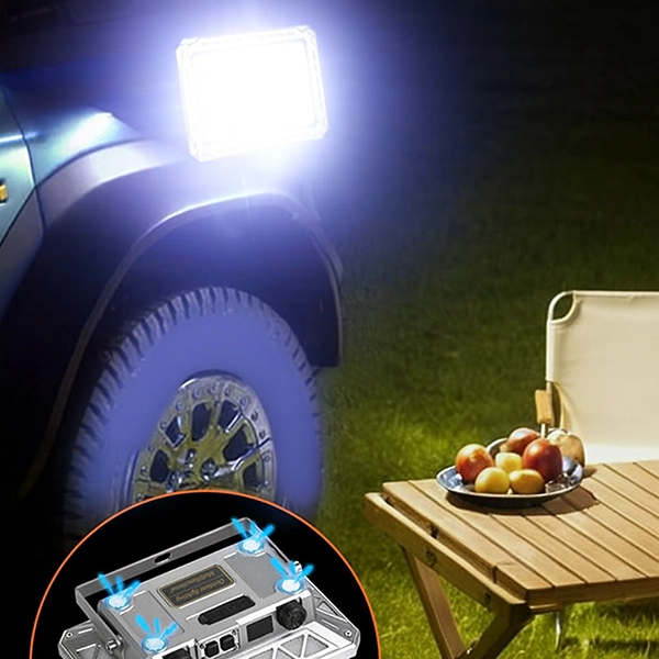 جعبه‌ی پروژکتور و چراغ شارژی چندکاره فیلتر‌دار مدل W8138-5