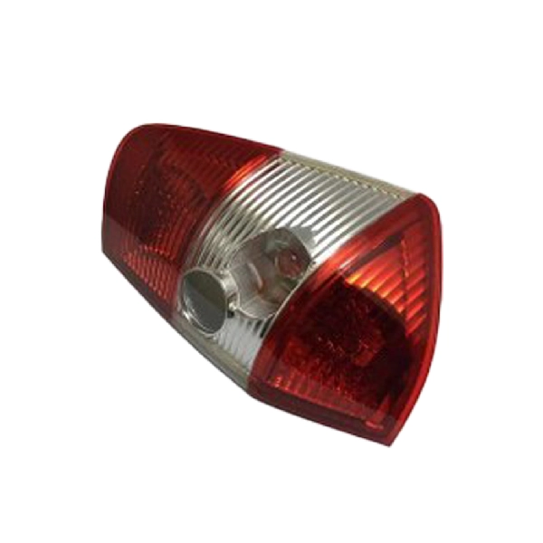 چراغ عقب راست روی گلگیر خودرو ام وی ام X33 از نمای جلویی با رنگ های قرمز و سفید پلاستیکی.